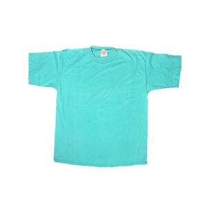 Vtg  Heavy T-Shirt  Lg 100% Cotton Heavy Casual Shirt Made In USA SINGLE STITCH